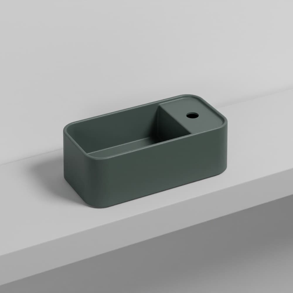 Cielo Les Petites rectangular with one hole – Νιπτήρας Επικαθήμενος – Muschio (LPLARCOLOR MU)