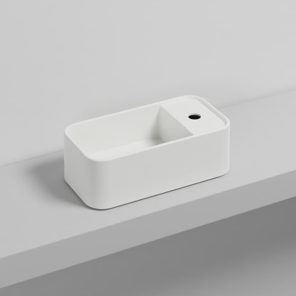 Cielo Les Petites rectangular with one hole – Νιπτήρας Επικαθήμενος – Talco (LPLARCOLOR TL)
