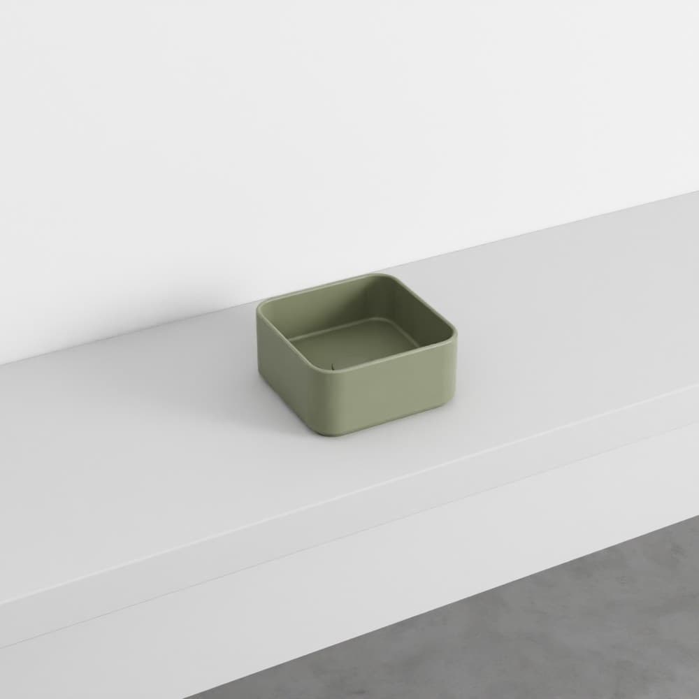 Cielo Minimo square – Νιπτήρας Επικαθήμενος – Agave (MILAQCOLOR AG)