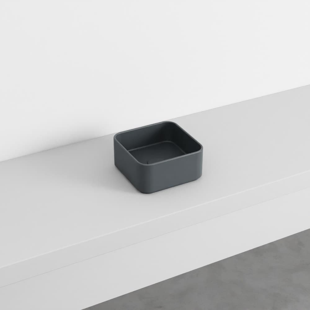 Cielo Minimo square – Νιπτήρας Επικαθήμενος – Basalto (MILAQCOLOR BA)
