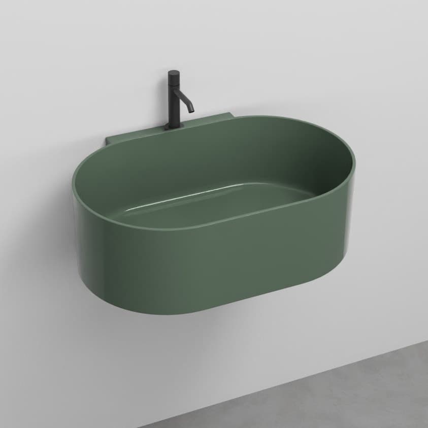 Cielo Otis oval with one hole – Νιπτήρας Επικαθήμενος – Alga (OTLSCOLOR AL)