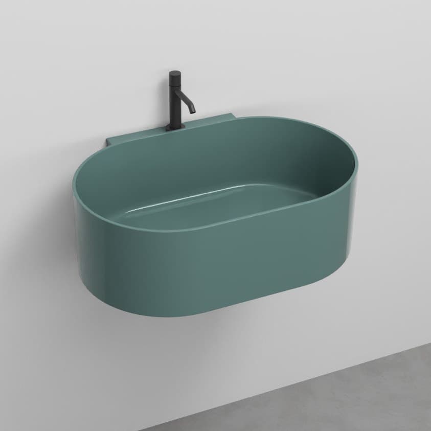 Cielo Otis oval with one hole – Νιπτήρας Επικαθήμενος – Smeraldo (OTLSCOLOR SM)