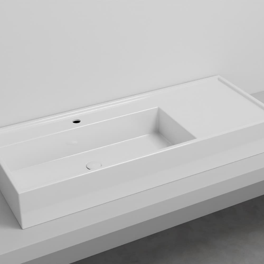 Cielo Plinio 115 – Νιπτήρας Επικαθήμενος – White Glossy (PNLA115 BL)