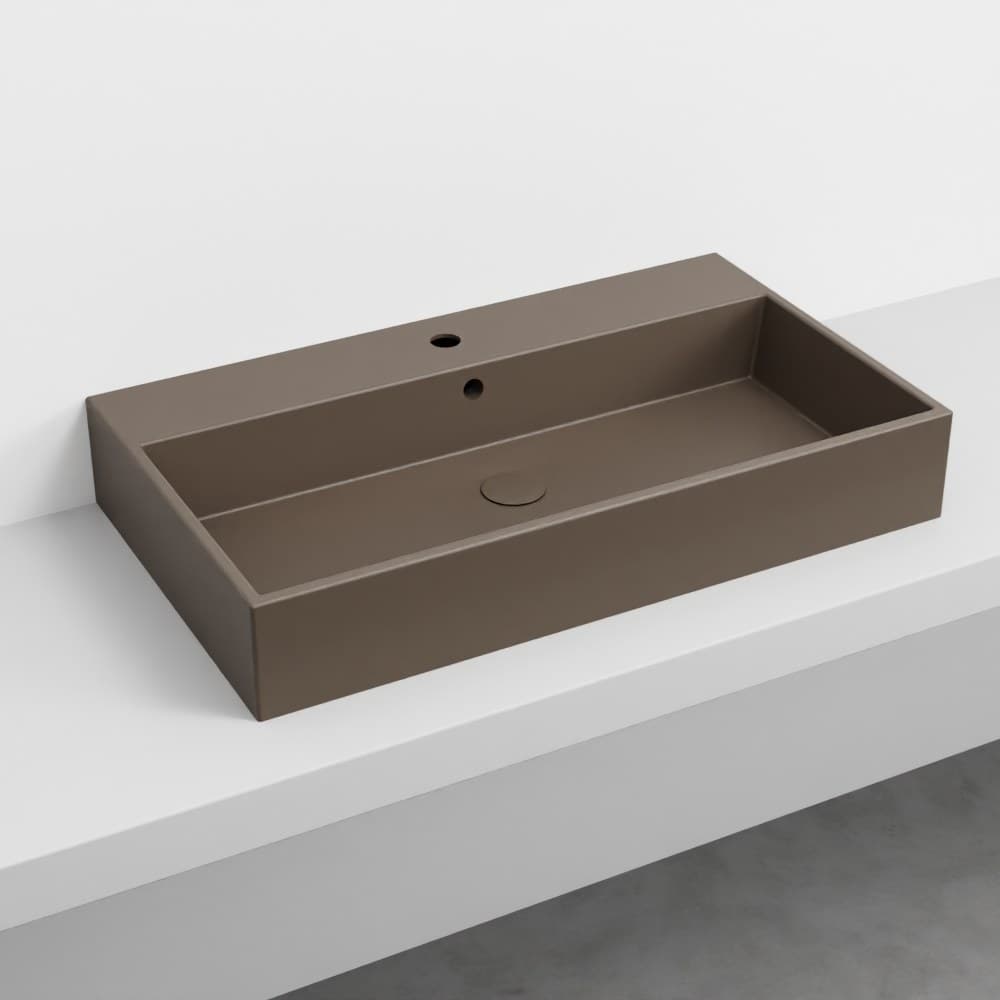 Cielo Smile 80 – Νιπτήρας Επικαθήμενος – Cacao (SMLAA80COLOR CA)