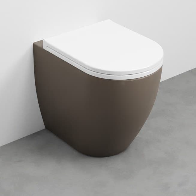 Cielo Smile MINI 48 with wall trap – Λεκάνη Δαπέδου – Arenaria (SMVAPRCOLOR AN)