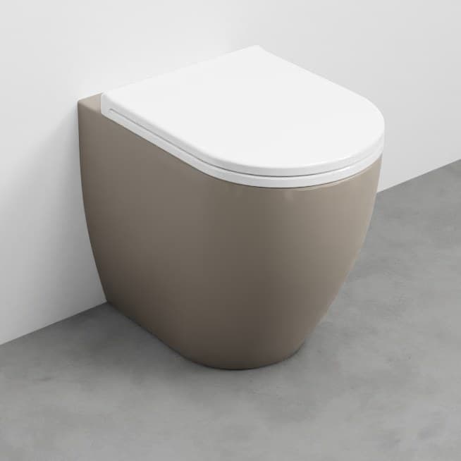 Cielo Smile MINI 48 with wall trap – Λεκάνη Δαπέδου – Avena (SMVAPRCOLOR AV)