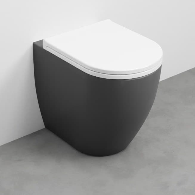 Cielo Smile MINI 48 with wall trap – Λεκάνη Δαπέδου – Cemento (SMVAPRCOLOR CM)