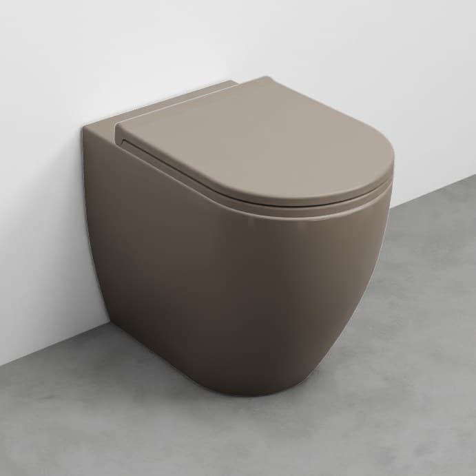 Cielo Smile 53 back-to-wall with adjustable water inlet/outlet – Λεκάνη Δαπέδου – Arenaria (SMVASTRCOLOR AN)