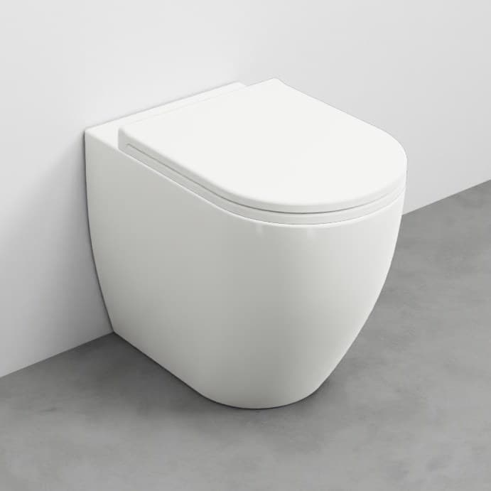 Cielo Smile 53 back-to-wall with adjustable water inlet/outlet – Λεκάνη Δαπέδου – Talco (SMVASTRCOLOR TL)