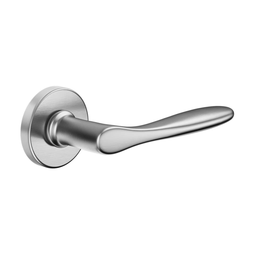 DnD Tipo-z – Πόμολο Πόρτας Ροζέτα – Vis Tonda – Satin chrome (172/12-Z-ZCS)