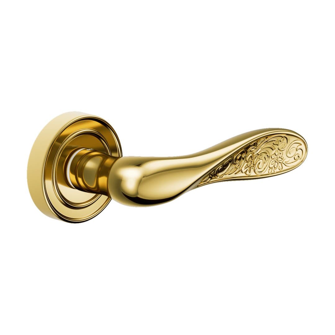 DnD Fiore – Πόμολο Πόρτας Ροζέτα – Fiorenza – Polished (522-OLV)