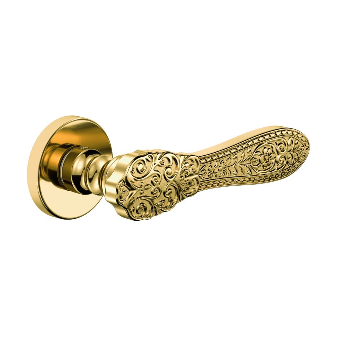 DnD Fiorenza – Πόμολο Πόρτας Ροζέτα – Vis Tonda – Polished (523/12-OLV)