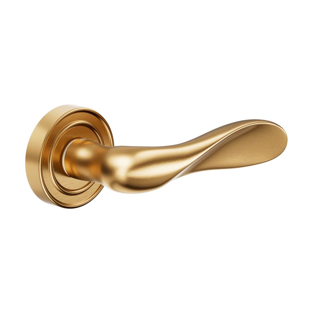 DnD Fedora – Πόμολο Πόρτας Ροζέτα – Fiorenza – Antique satin gold (528-PVD-SG)