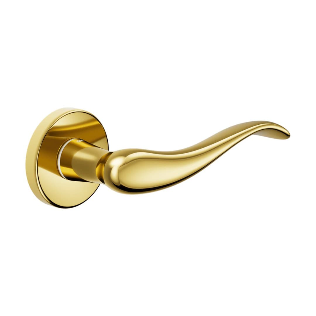 DnD Airone – Πόμολο Πόρτας Ροζέτα – Vis Tonda – Polished (603/12-OLV)