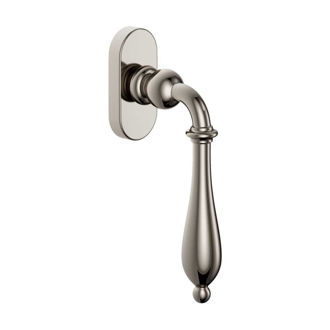 DnD Lirica – Πόμολο Παραθύρου – DK VIS Ovale – Polished nickel (805V-ONV)