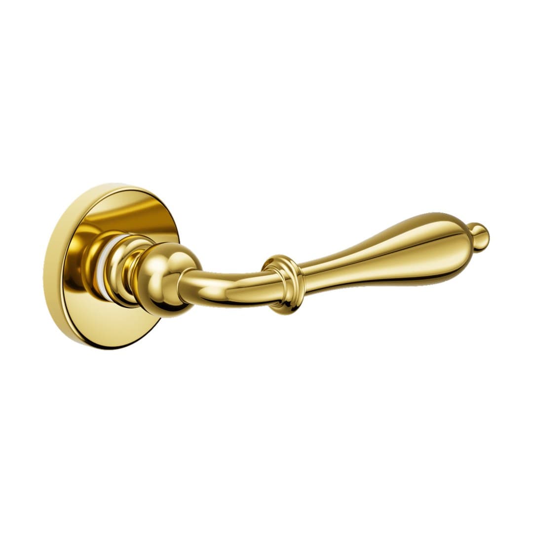 DnD Lirica – Πόμολο Πόρτας Ροζέτα – Vis Tonda – Polished (806/12-OLV)