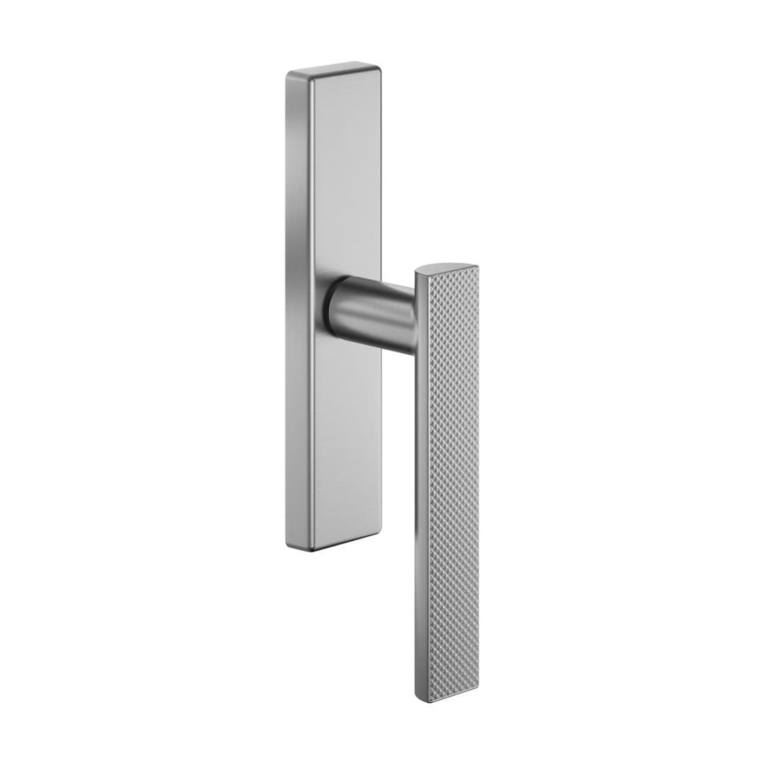 DnD Anik Brilliant 02 – Πόμολο Παραθύρου – Cremonese su placca rettangolare – Satin chrome (AB24M-OCS)