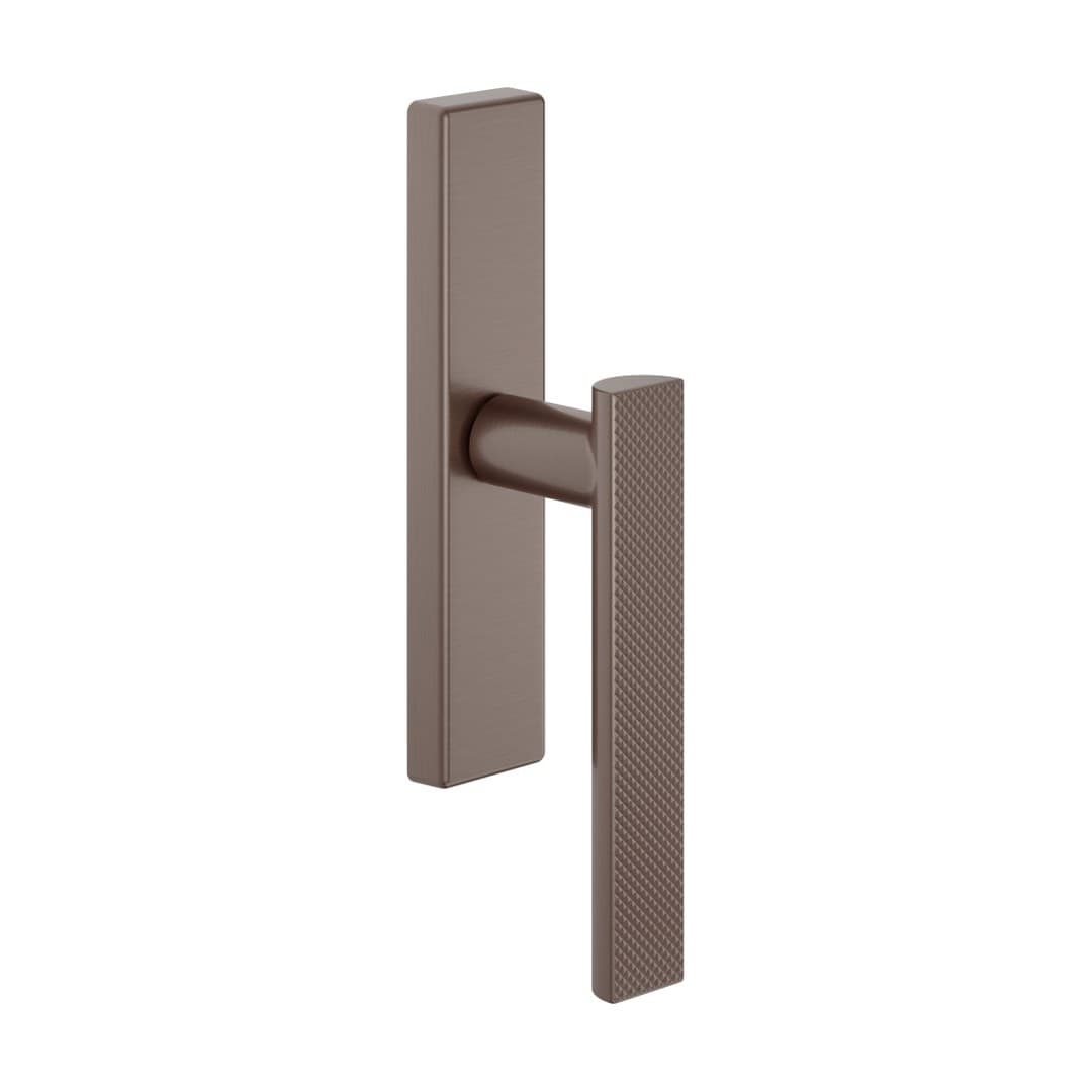 DnD Anik Brilliant 02 – Πόμολο Παραθύρου – Cremonese su placca rettangolare – Satin bronze (AB24M-PVD-SB)