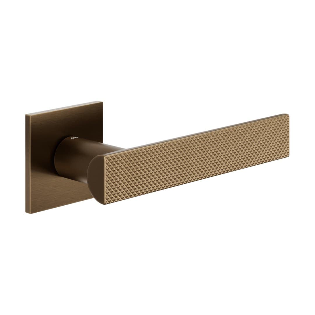 DnD Anik Brilliant 02 – Πόμολο Πόρτας Ροζέτα – Fine Quadra – Matt sandblasted bronze (AB41-BSO)