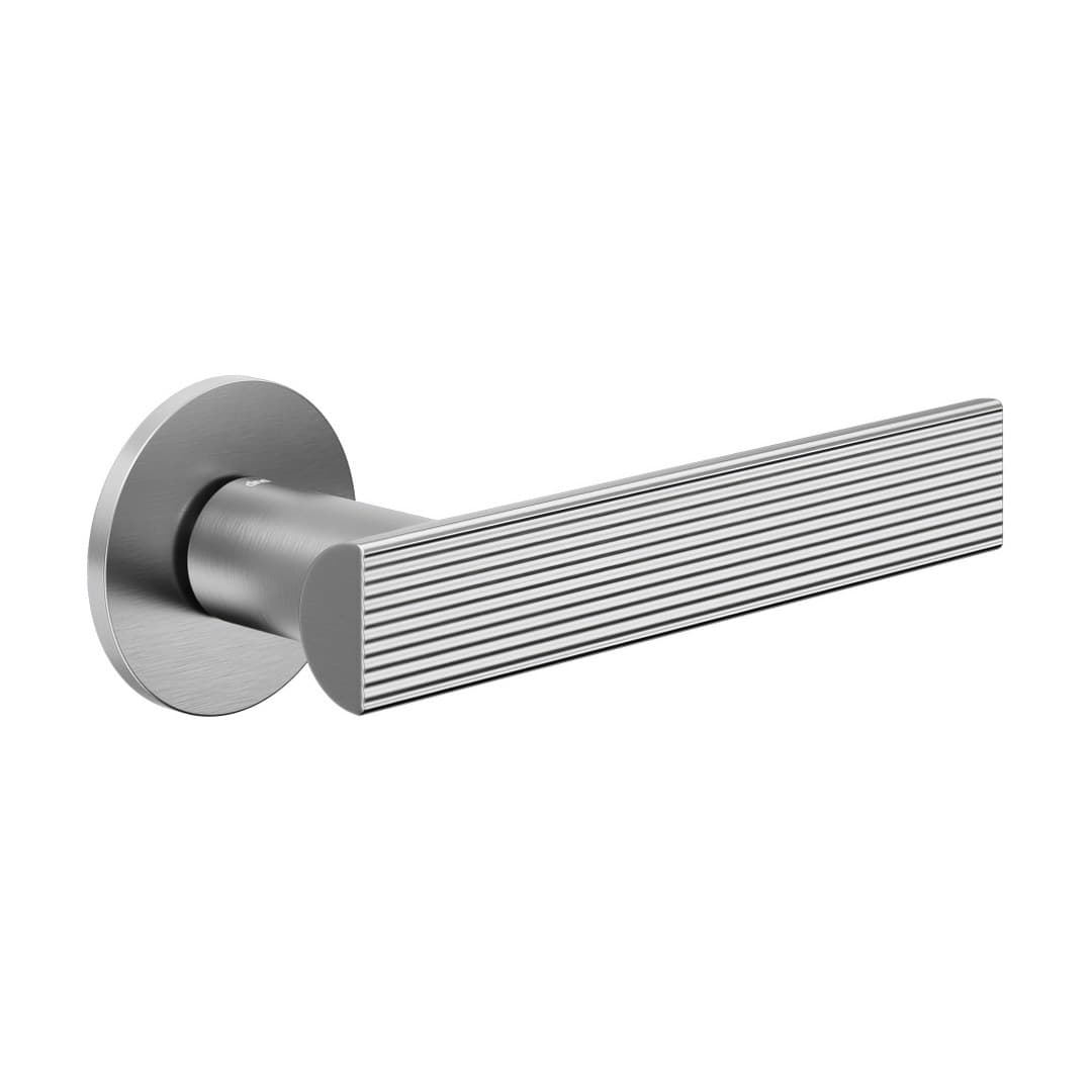 DnD Anik Line – Πόμολο Πόρτας Ροζέτα – Fine Tonda – Satin chrome (AE40-OCS)