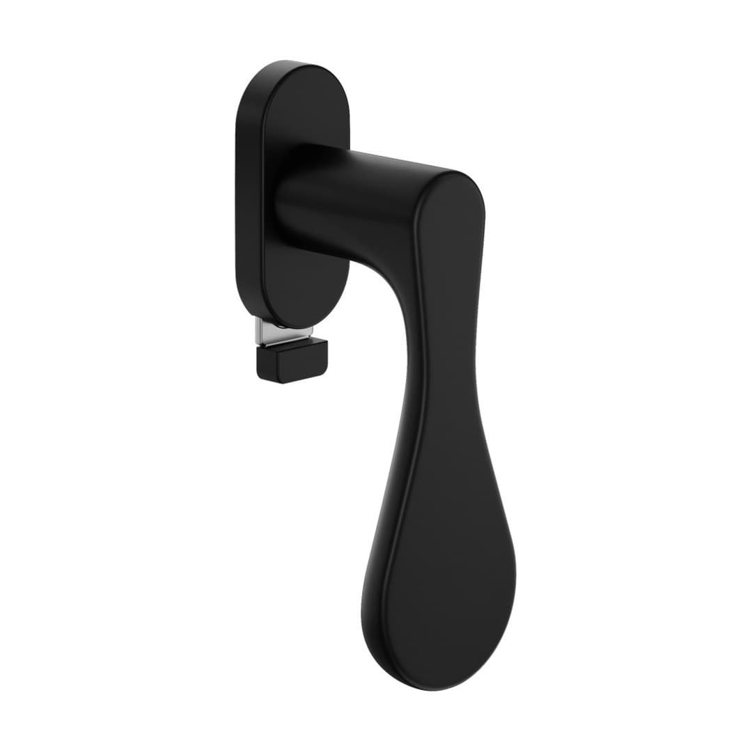 DnD Drop – Πόμολο Παραθύρου – DK VIS TS Ovale – Black (DP22TS-ONO)