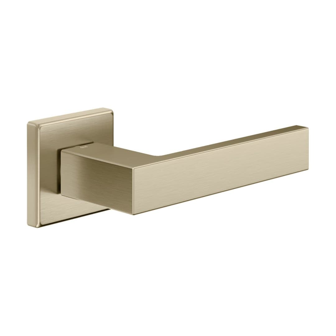 DnD Edra 02 – Πόμολο Πόρτας Ροζέτα – Vis Quadra – Champagne satin gold (ED14-PVD-SH)