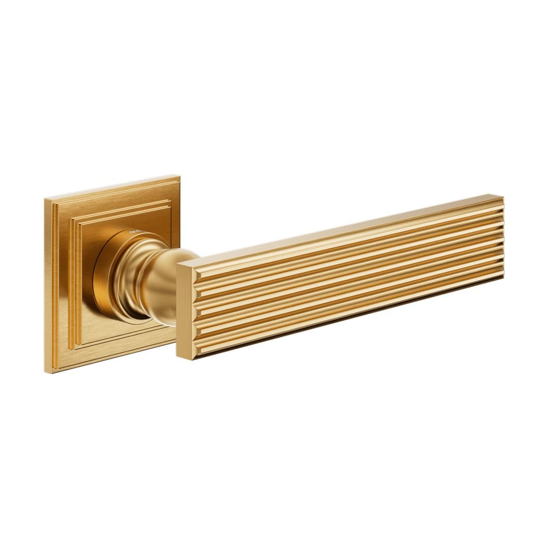 DnD Eleonora 02 – Πόμολο Πόρτας Ροζέτα – Lucrezia Quadra – Antique satin gold (EL19-PVD-SG)