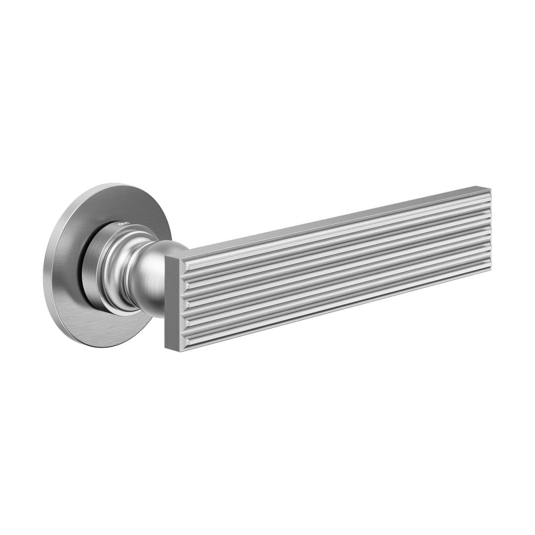 DnD Eleonora – Πόμολο Πόρτας Ροζέτα – Fine Tonda – Satin chrome (EL40-OCS)