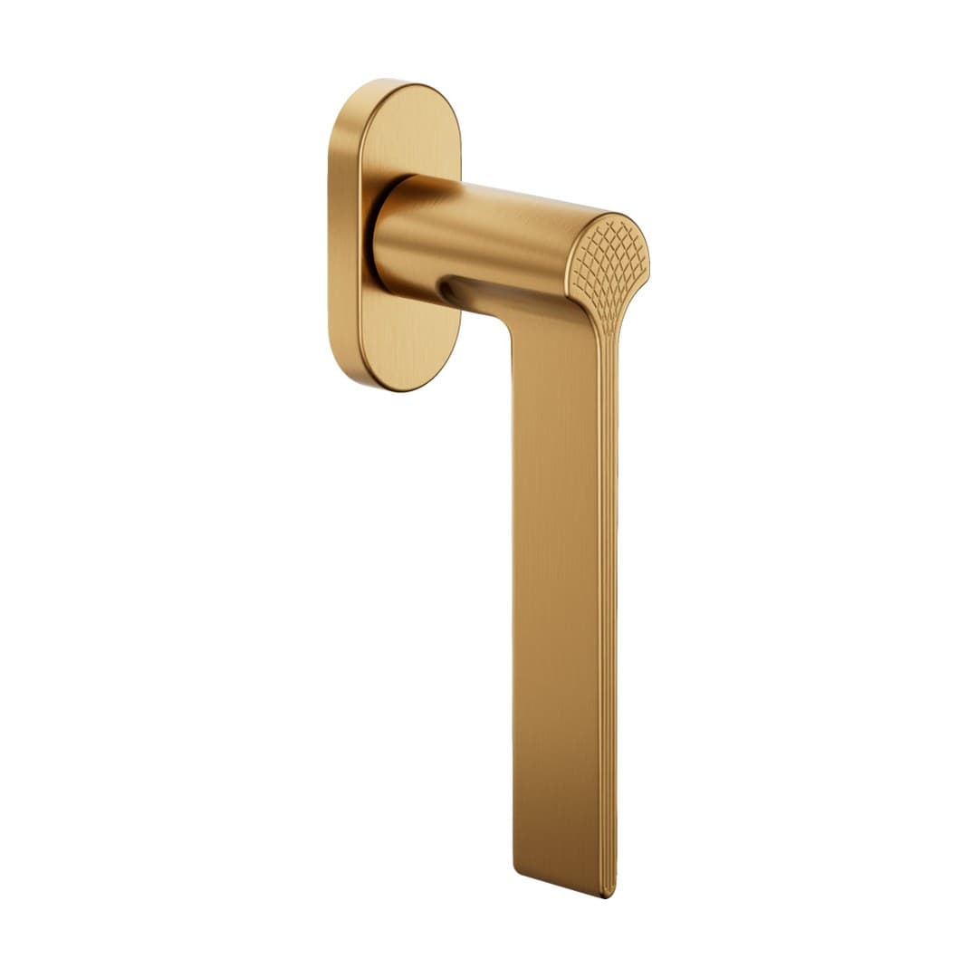 DnD Ginkgo Biloba – Πόμολο Παραθύρου – DK VIS Ovale – Antique satin gold (GB22V-PVD-SG)