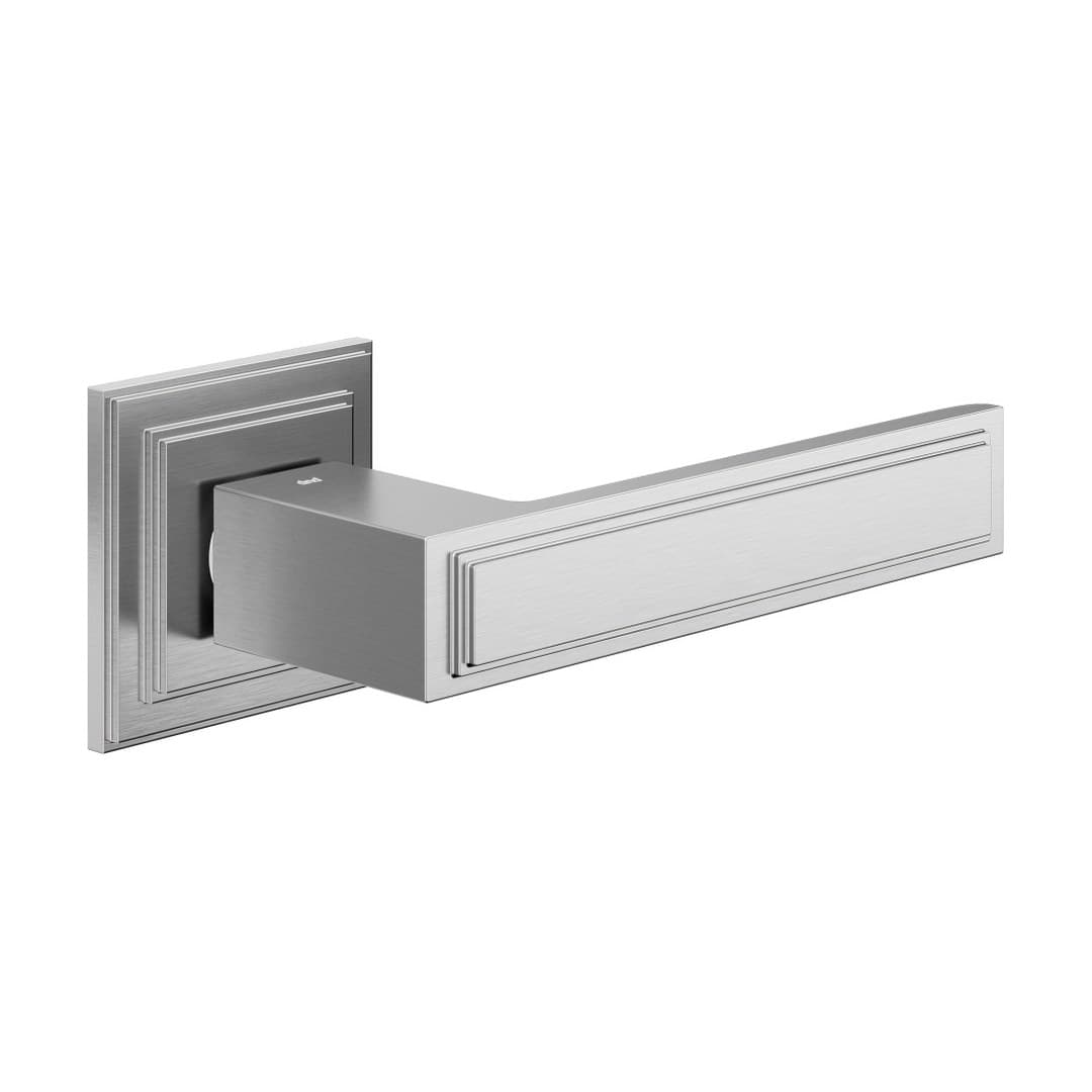 DnD Ginevra – Πόμολο Πόρτας Ροζέτα – Lucrezia Quadra – Satin chrome (GI19-OCS)