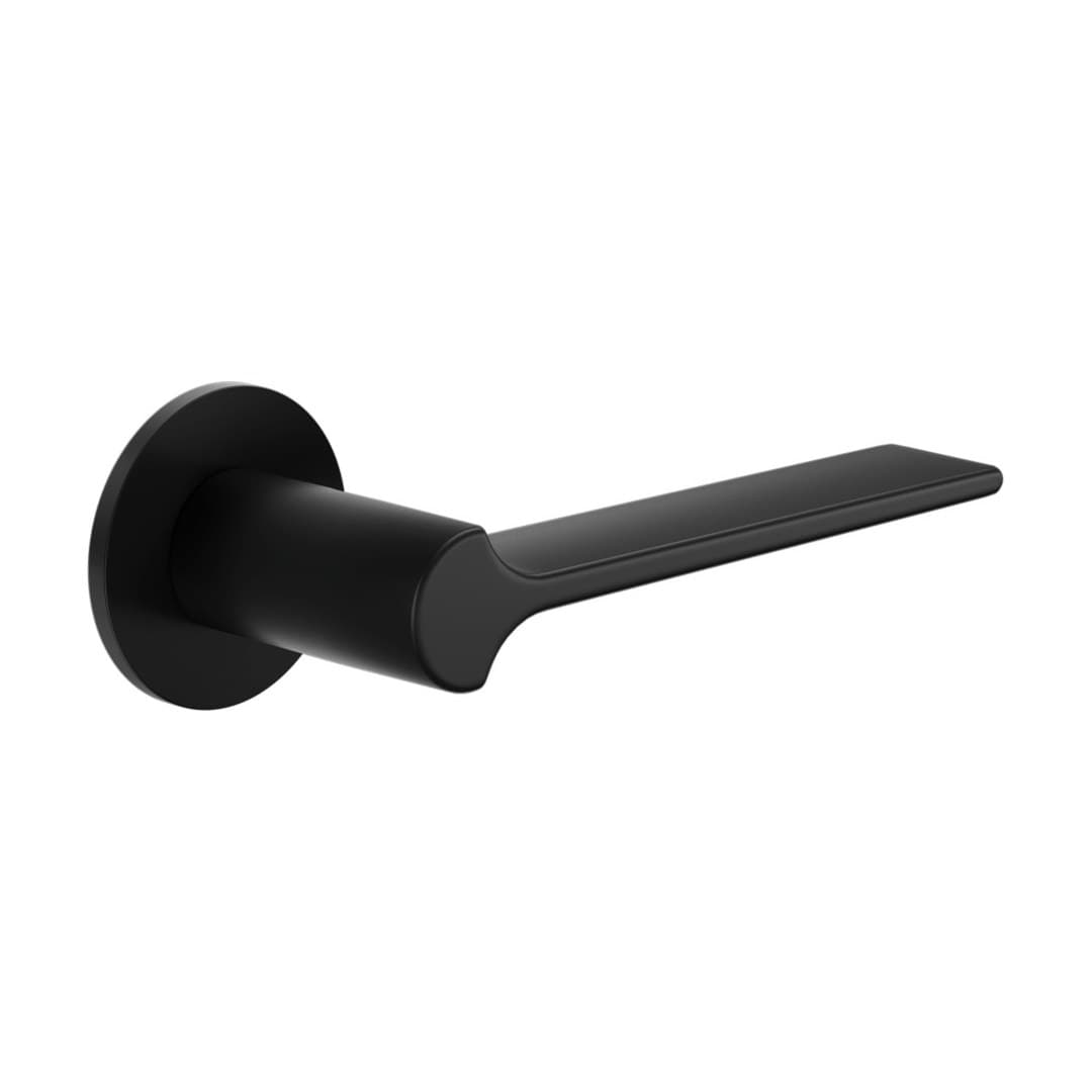 DnD Ginkgo – Πόμολο Πόρτας Ροζέτα – Fine Tonda – Black (GK40-ONO)
