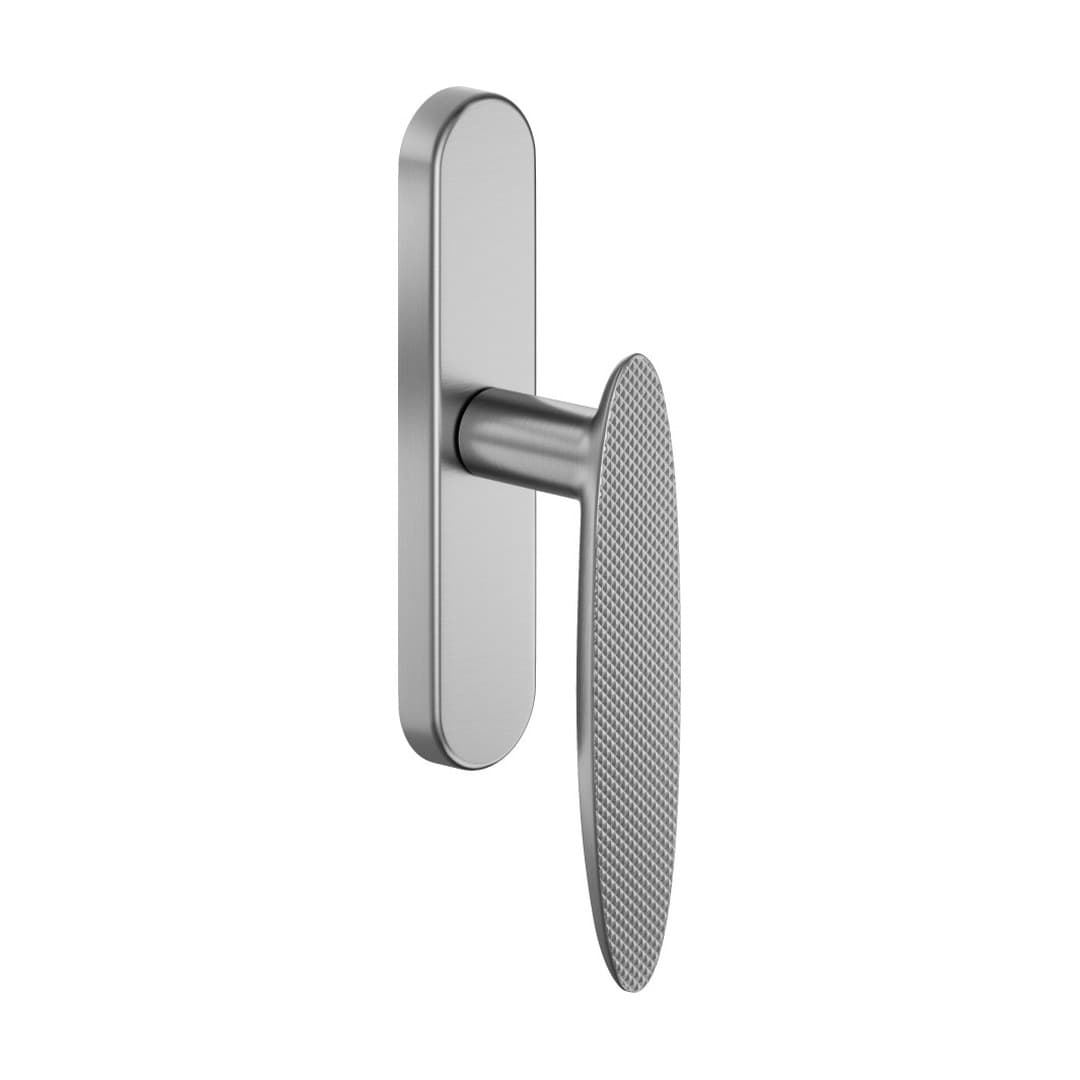 DnD Ellipse Brilliant – Πόμολο Παραθύρου – Martellina su placca ovale – Satin chrome (IB21M-OCS)