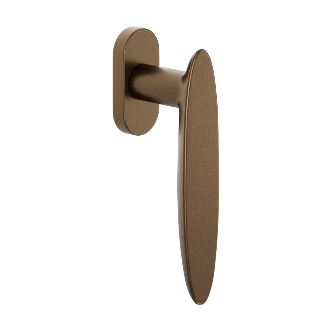 DnD Ellipse – Πόμολο Παραθύρου – DK VIS Ovale – Matt sandblasted bronze (IP22V-BSO)