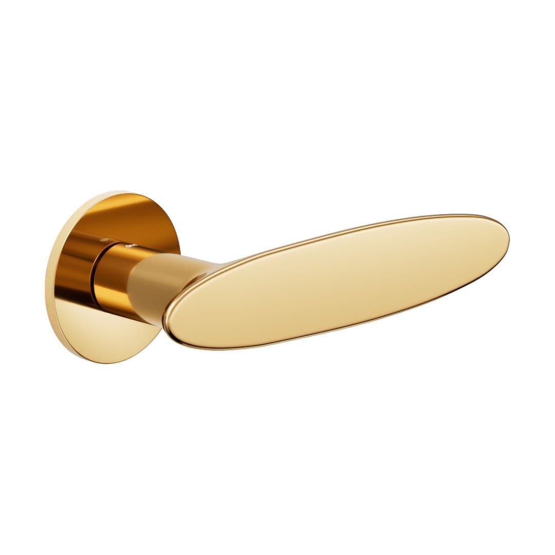DnD Ellipse – Πόμολο Πόρτας Ροζέτα – Fine Tonda – Antique bright gold (IP40-PVD-BG)