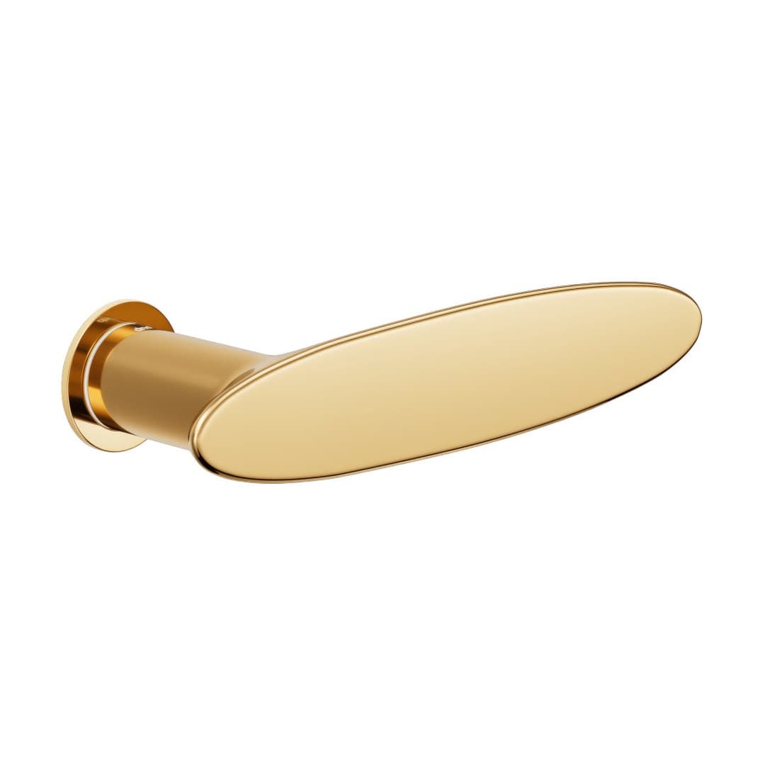 DnD Ellipse – Πόμολο Πόρτας Ροζέτα – Unico Tonda – Antique bright gold (IP80-PVD-BG)