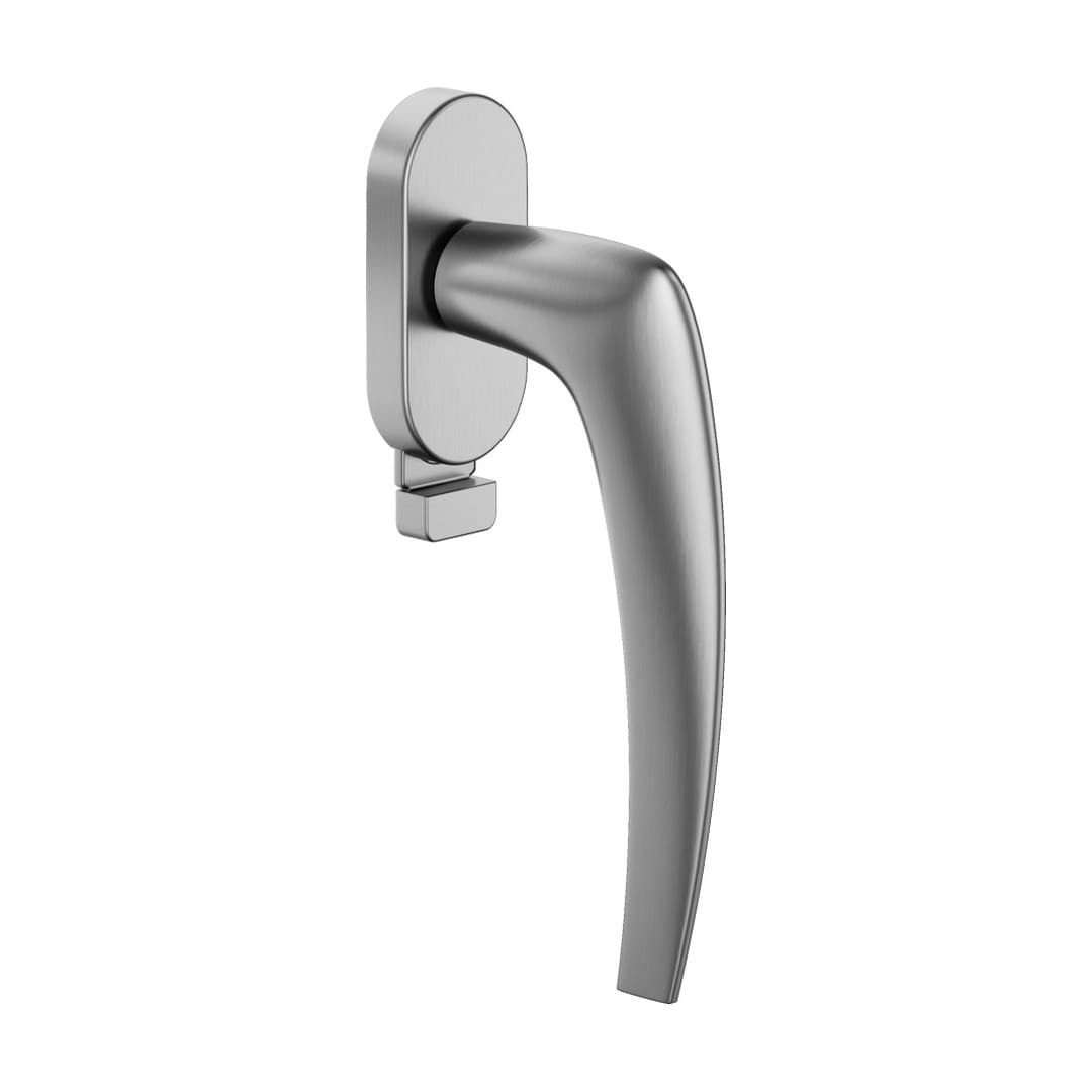 DnD Linear – Πόμολο Παραθύρου – DK VIS TS Ovale – Satin chrome (LI22TS-OCS)