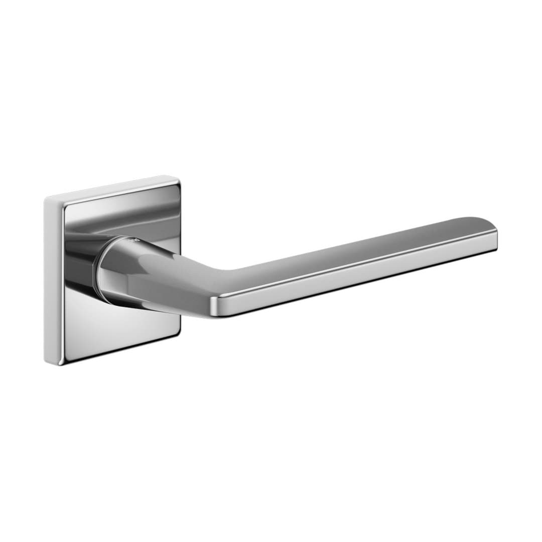 DnD Luce P 02 – Πόμολο Πόρτας Ροζέτα – Vis Quadra – Polished chrome (LP14-ZC)