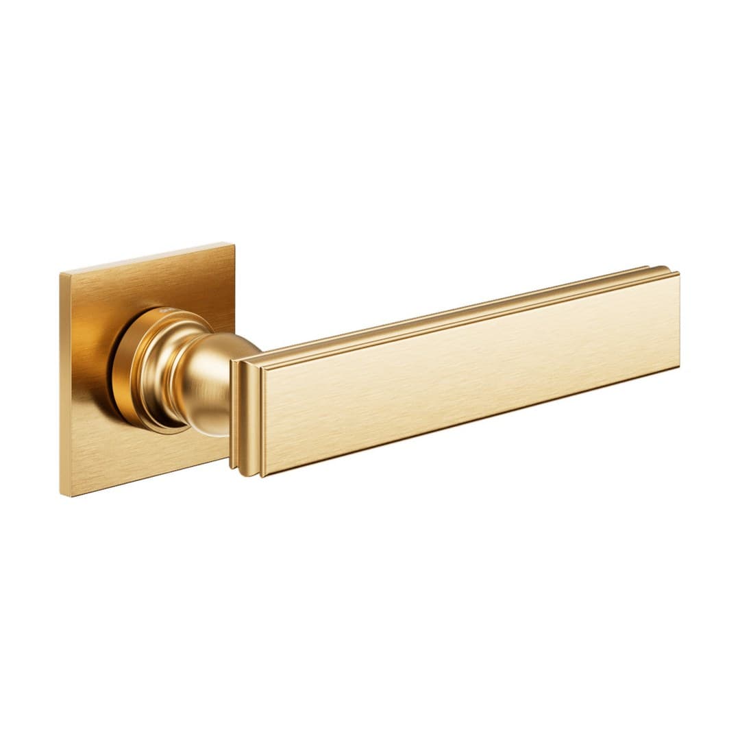 DnD Lucrezia 02 – Πόμολο Πόρτας Ροζέτα – Fine Quadra – Antique satin gold (LT41-PVD-SG)