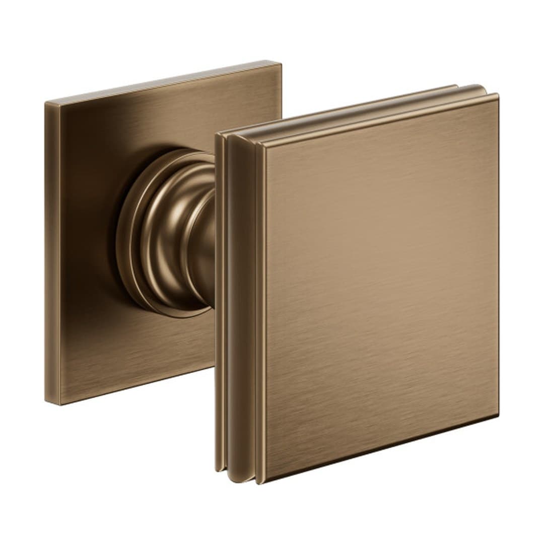 DnD Lucrezia 02 – Πόμολο Πόρτας Ροζέτα – Ροζέτα Fine 50×50 – Matt sandblasted bronze (LT49-BSO)