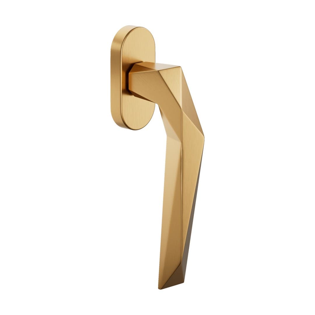 DnD Luxury – Πόμολο Παραθύρου – DK VIS Ovale – Antique satin gold (LU22V-PVD-SG)