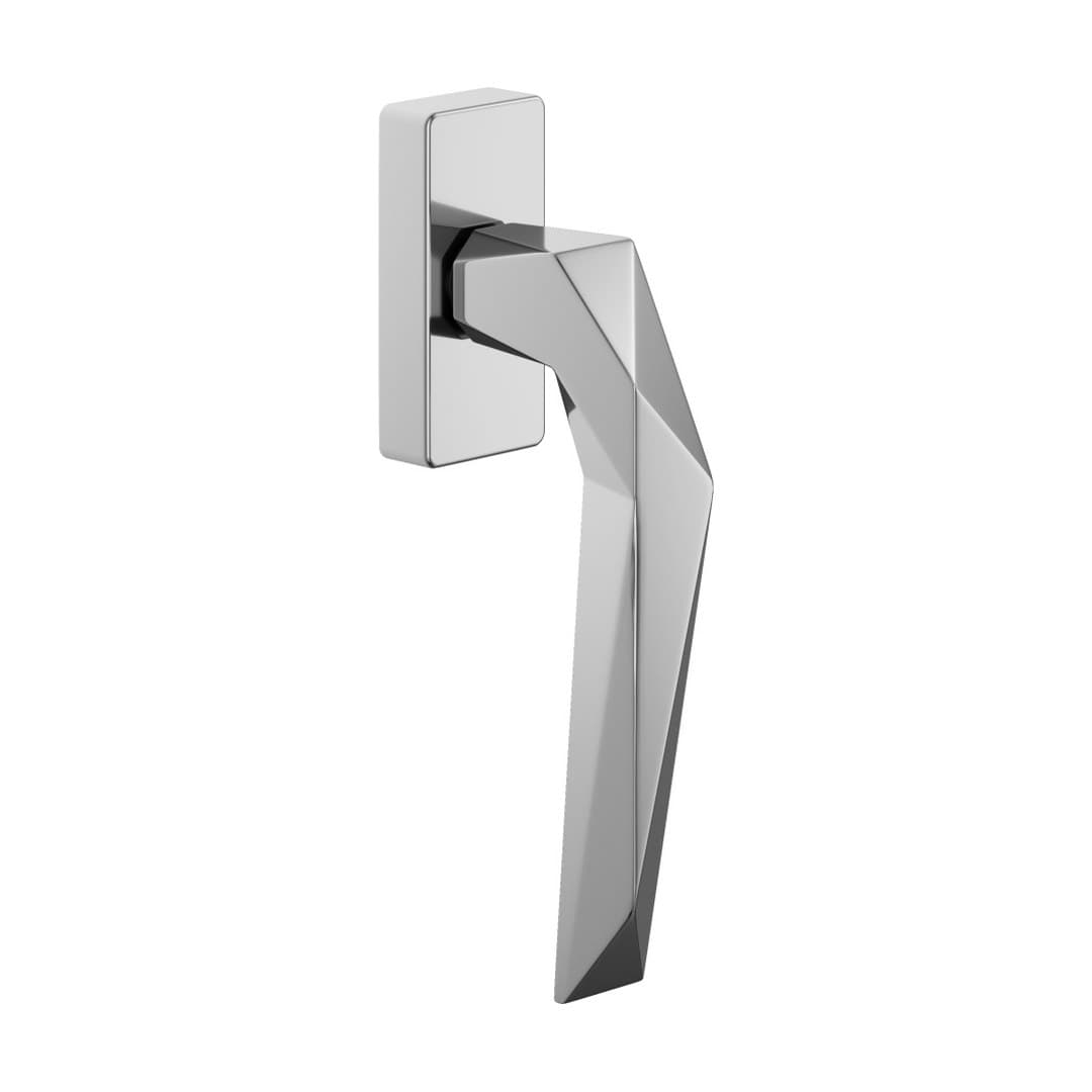 DnD Luxury 02 – Πόμολο Παραθύρου – DK DND Rettangolare – Polished chrome (LU25-OC)