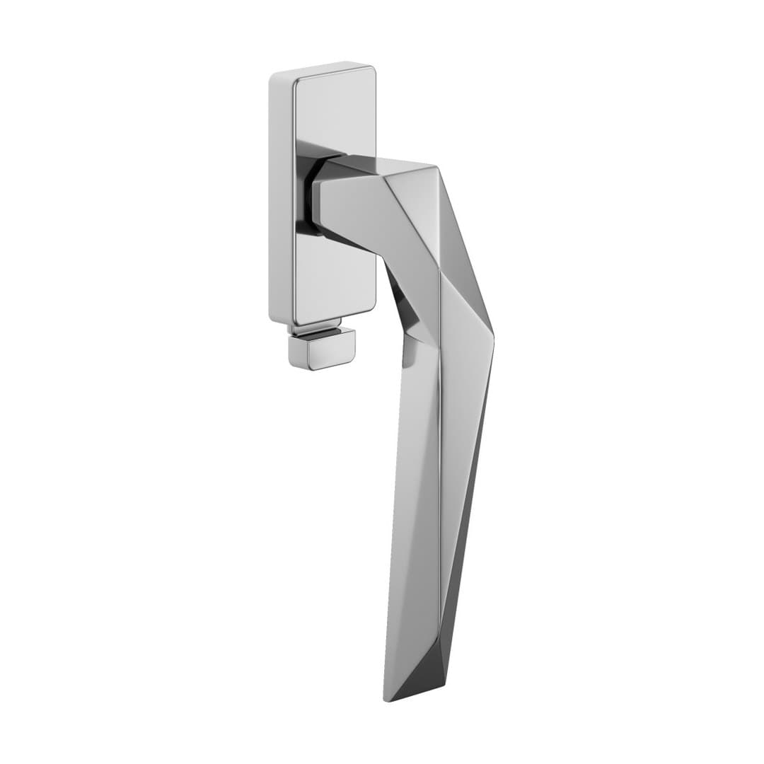 DnD Luxury 02 – Πόμολο Παραθύρου – DK VIS TS Rettangolare – Polished chrome (LU25TS-OC)