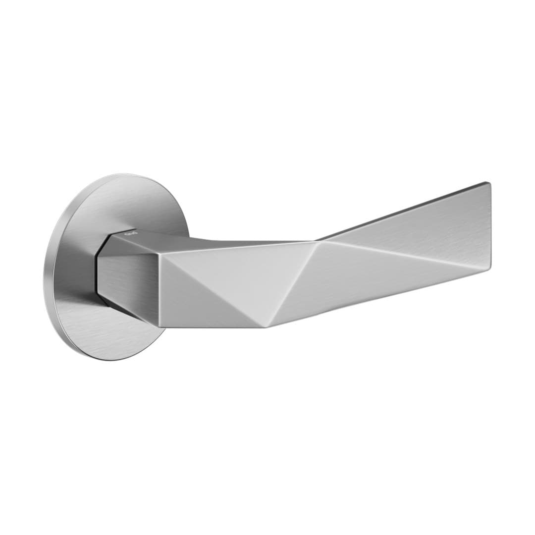 DnD Luxury – Πόμολο Πόρτας Ροζέτα – Fine Tonda – Satin chrome (LU40-OCS)