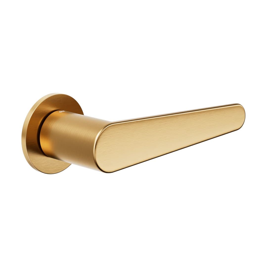 DnD Leva – Πόμολο Πόρτας Ροζέτα – Fine Tonda – Antique satin gold (LV40-PVD-SG)