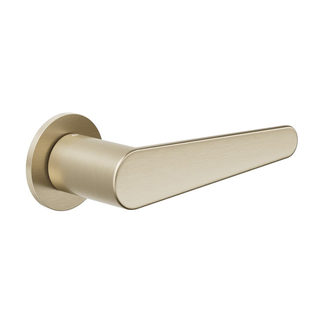 DnD Leva – Πόμολο Πόρτας Ροζέτα – Fine Tonda – Champagne satin gold (LV40-PVD-SH)