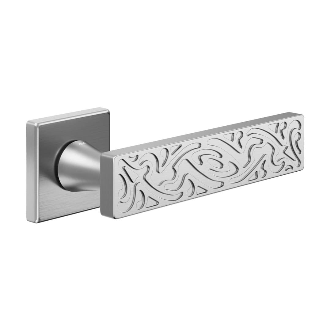 DnD Sochic 02 – Πόμολο Πόρτας Ροζέτα – Vis Quadra – Satin chrome (SC14-ZCS)