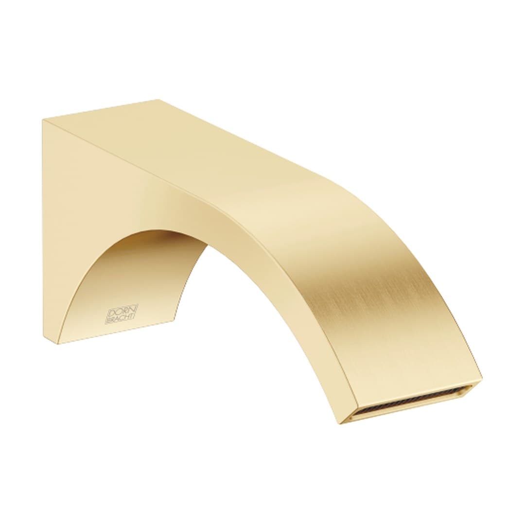 Dornbracht CYO – Στόμιο Νιπτήρα Τοίχου – Wall-mounted basin spout without pop-up waste – Brushed Durabrass (23kt Gold) (13805811-28)