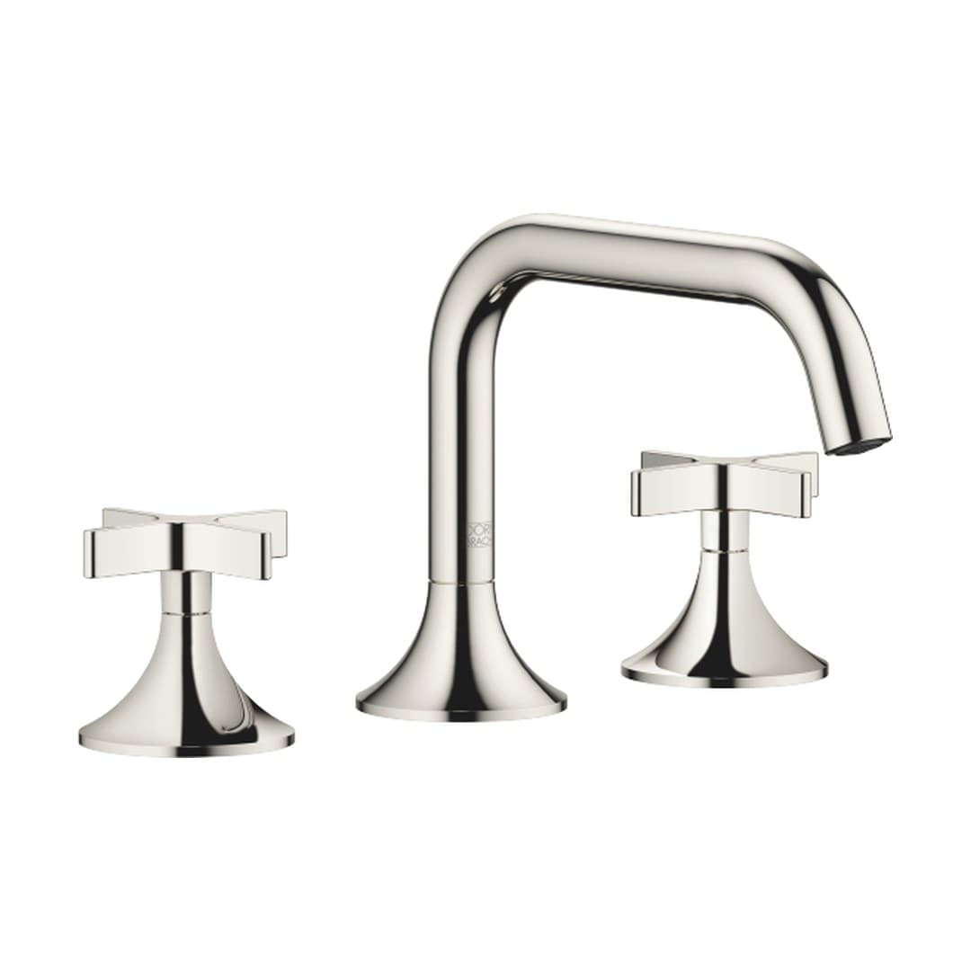 Dornbracht VAIA – Μπαταρία Νιπτήρα – Three-hole basin mixer with pop-up waste – Platinum (20705809-08)