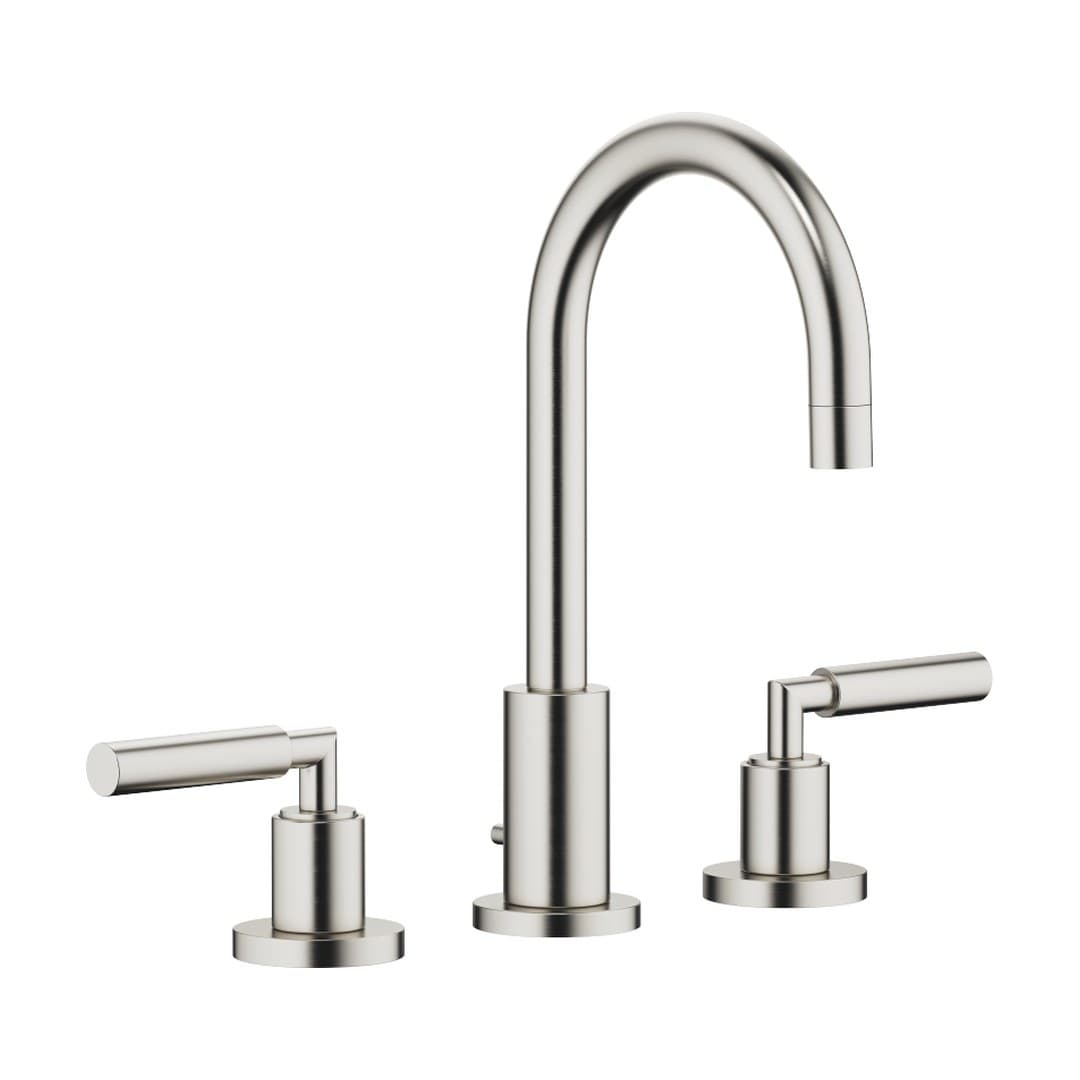 Dornbracht Tara – Μπαταρία Νιπτήρα – Three-hole basin mixer with pop-up waste – Brushed Platinum (20710882-06)
