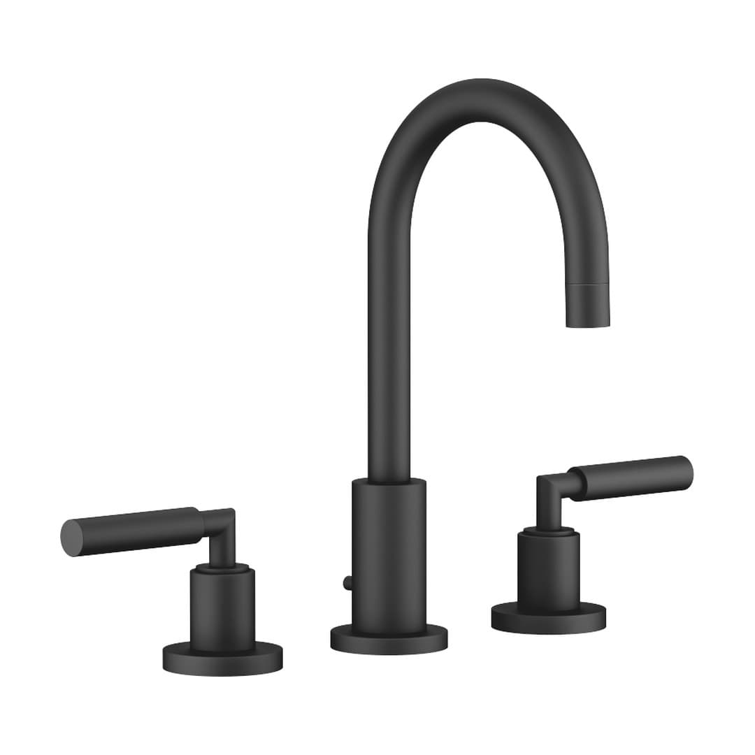 Dornbracht Tara – Μπαταρία Νιπτήρα – Three-hole basin mixer with pop-up waste – Matte Black (20710882-33)